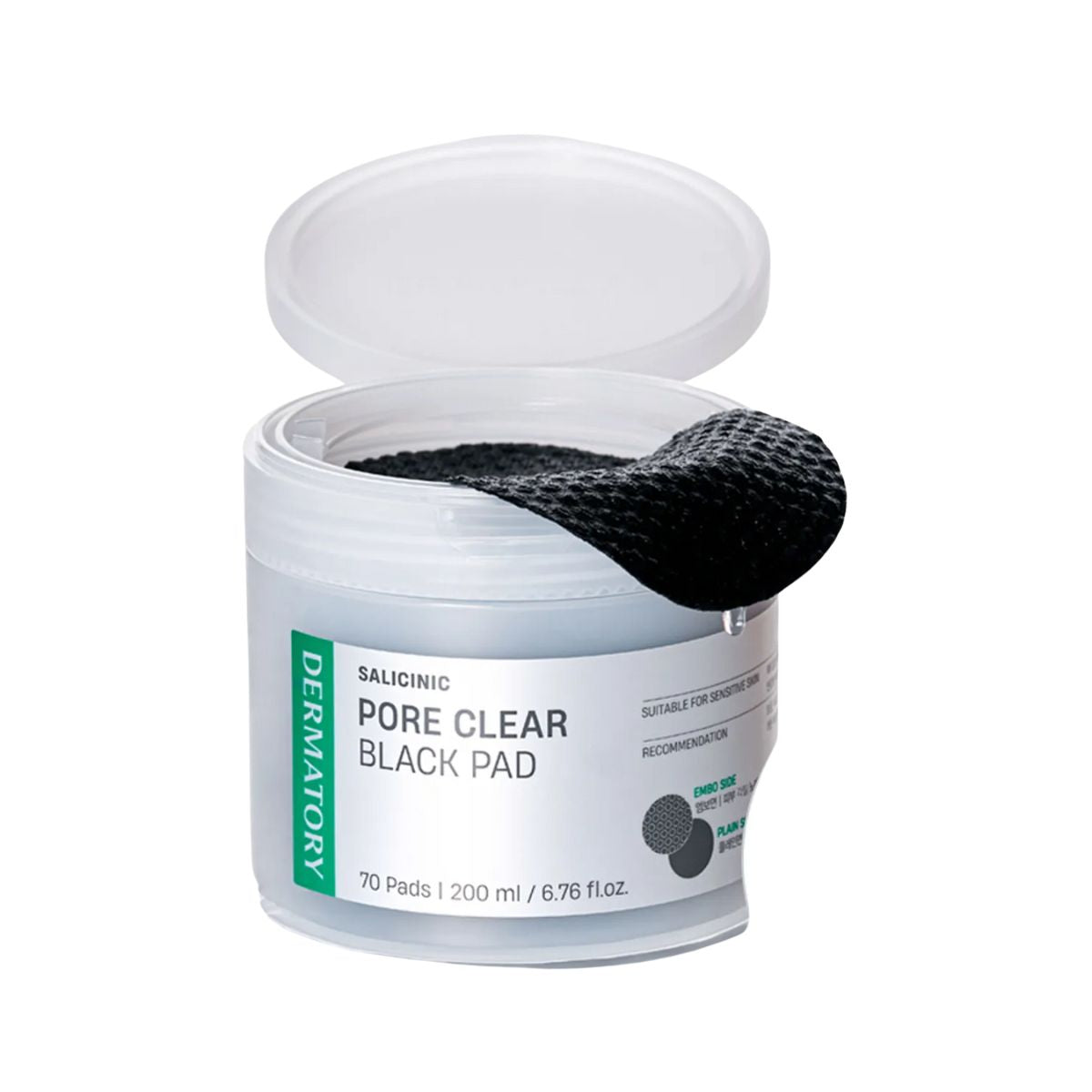 Dermatory Salicinic Pore Clear Black Pad 70P Set (+10P)